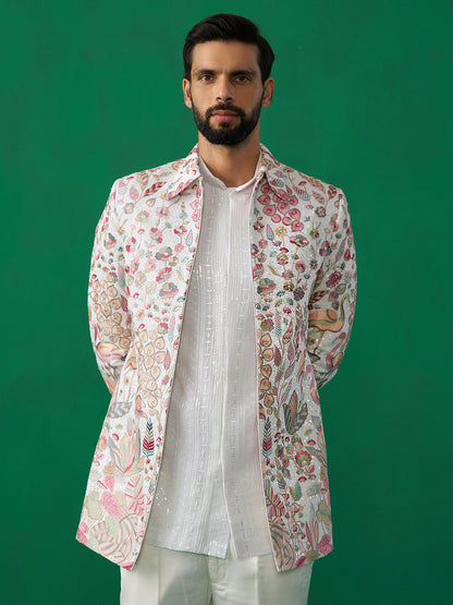 HANSRAJ IVORY JODHPURI SET