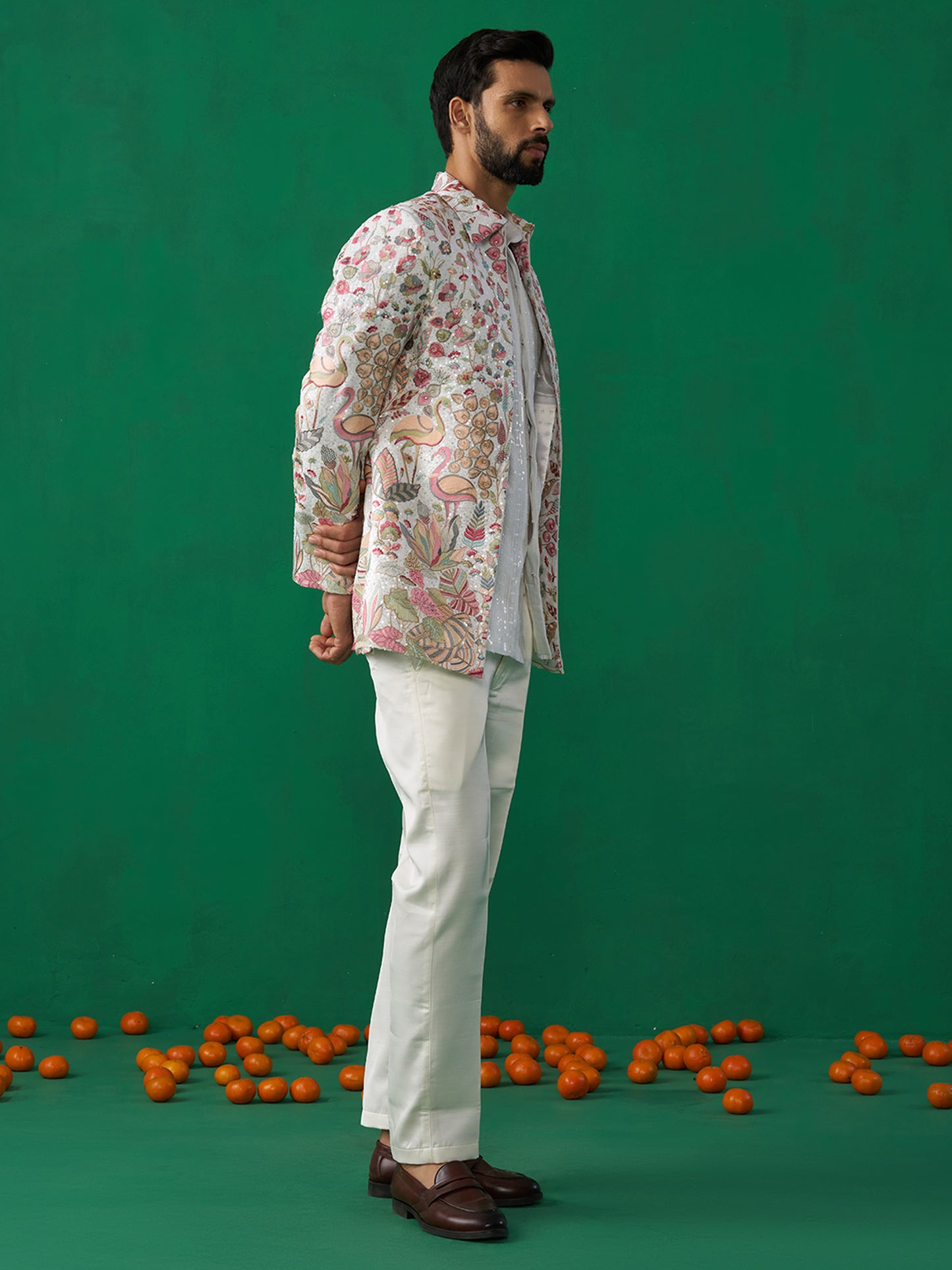 HANSRAJ IVORY JODHPURI SET