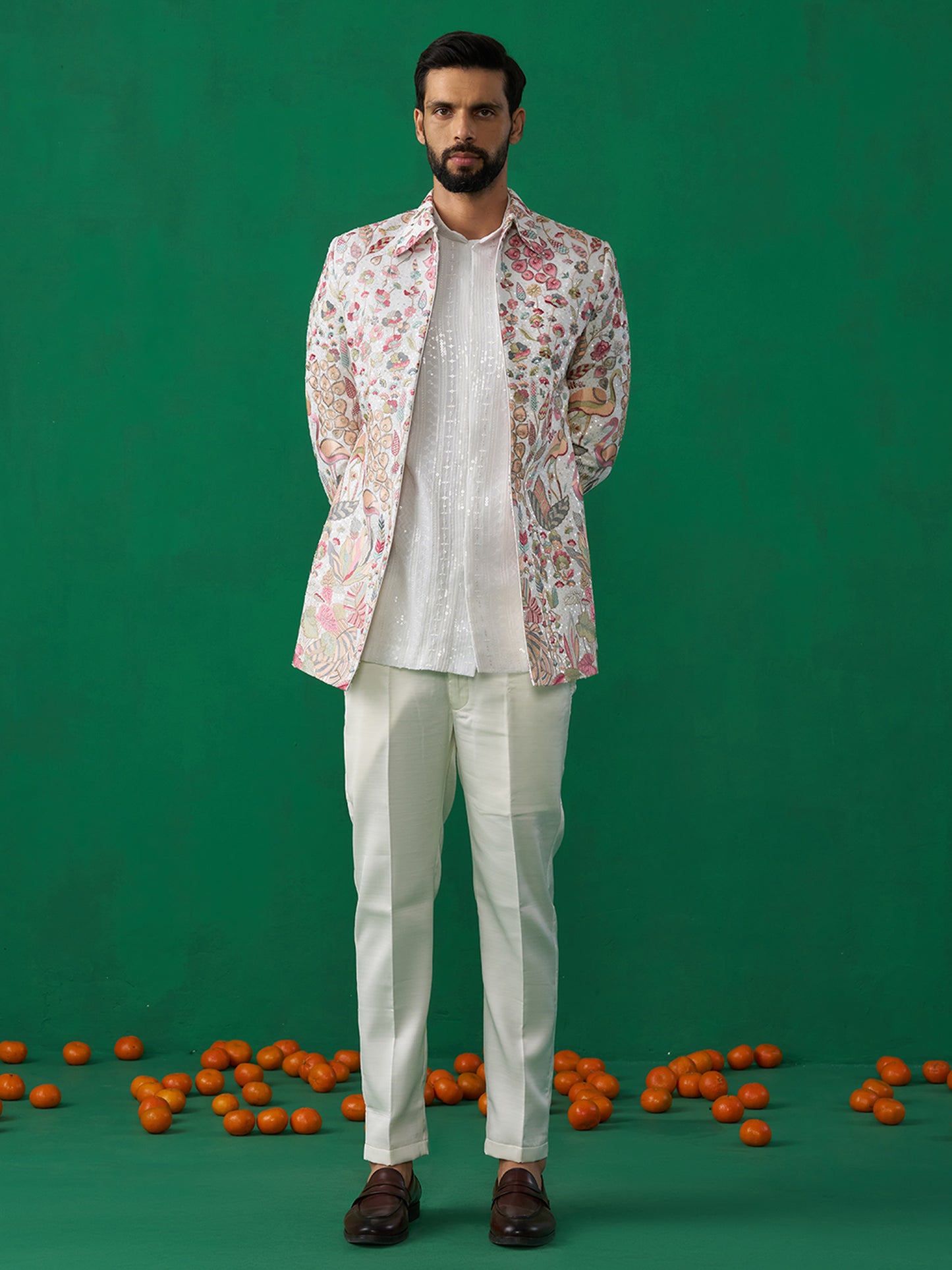 HANSRAJ IVORY JODHPURI SET