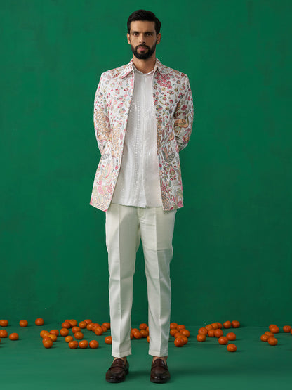 HANSRAJ IVORY JODHPURI SET