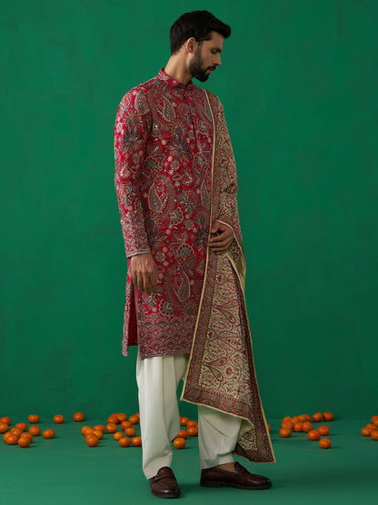 PAISELY PINK KURTA SET