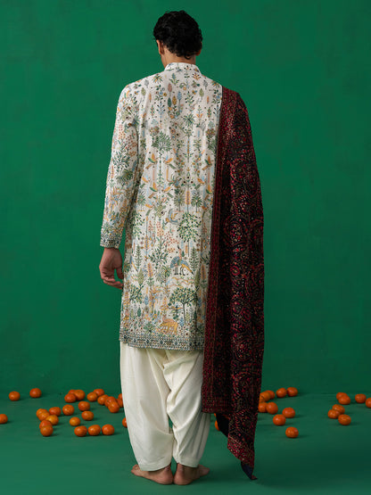 BIRD IVORY KURTA SET