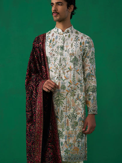 BIRD IVORY KURTA SET