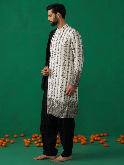 PAISLEY IVORY KURTA SET