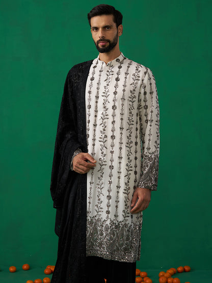 PAISLEY IVORY KURTA SET