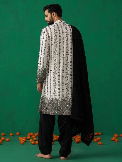 PAISLEY IVORY KURTA SET