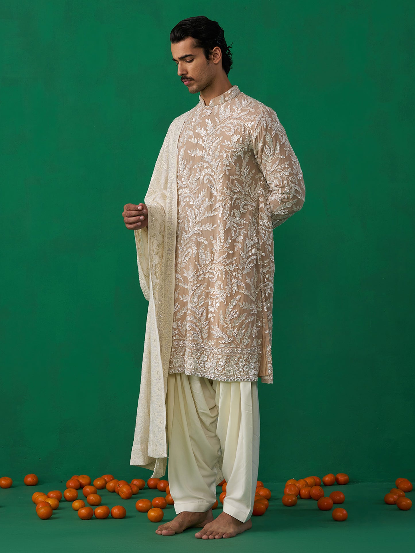 LEAF CHIKU KURTA SET