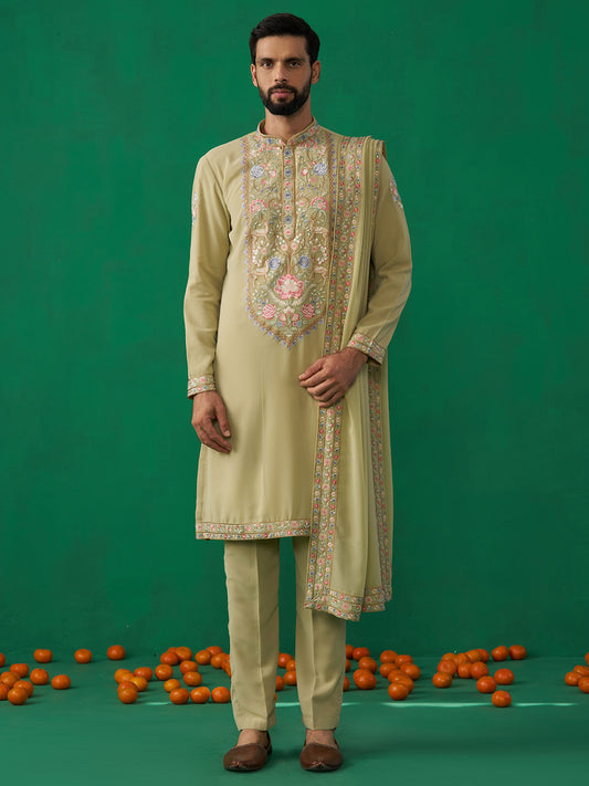 DEER GREEN KURTA SET