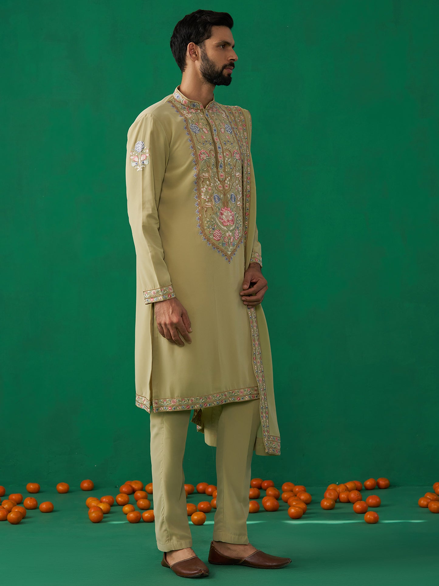 DEER GREEN KURTA SET
