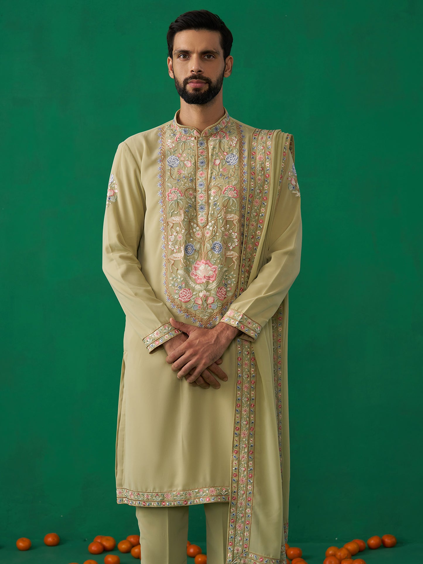 DEER GREEN KURTA SET