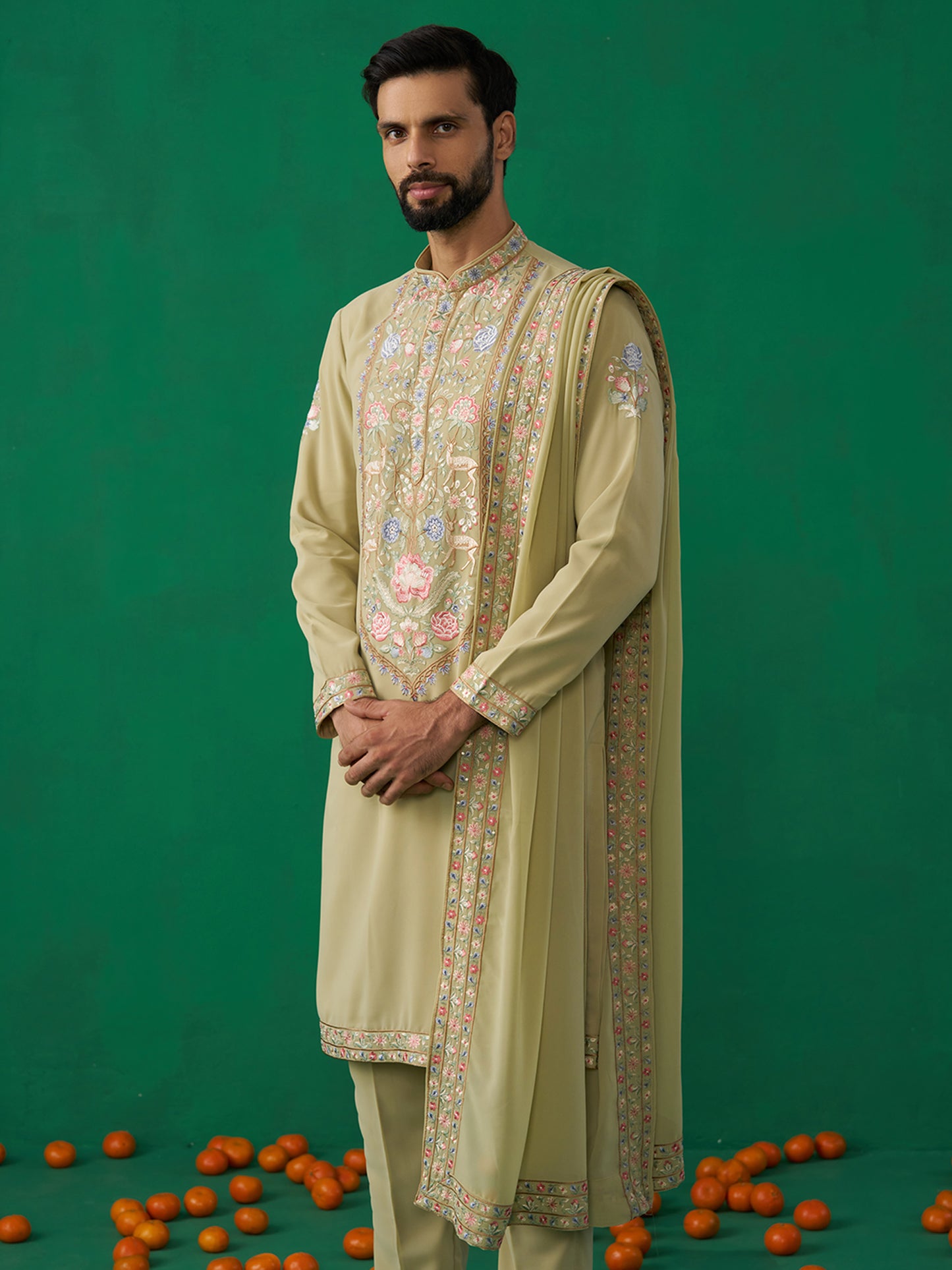 DEER GREEN KURTA SET