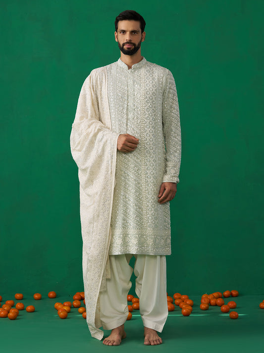 CUTDANA SKY KURTA SET