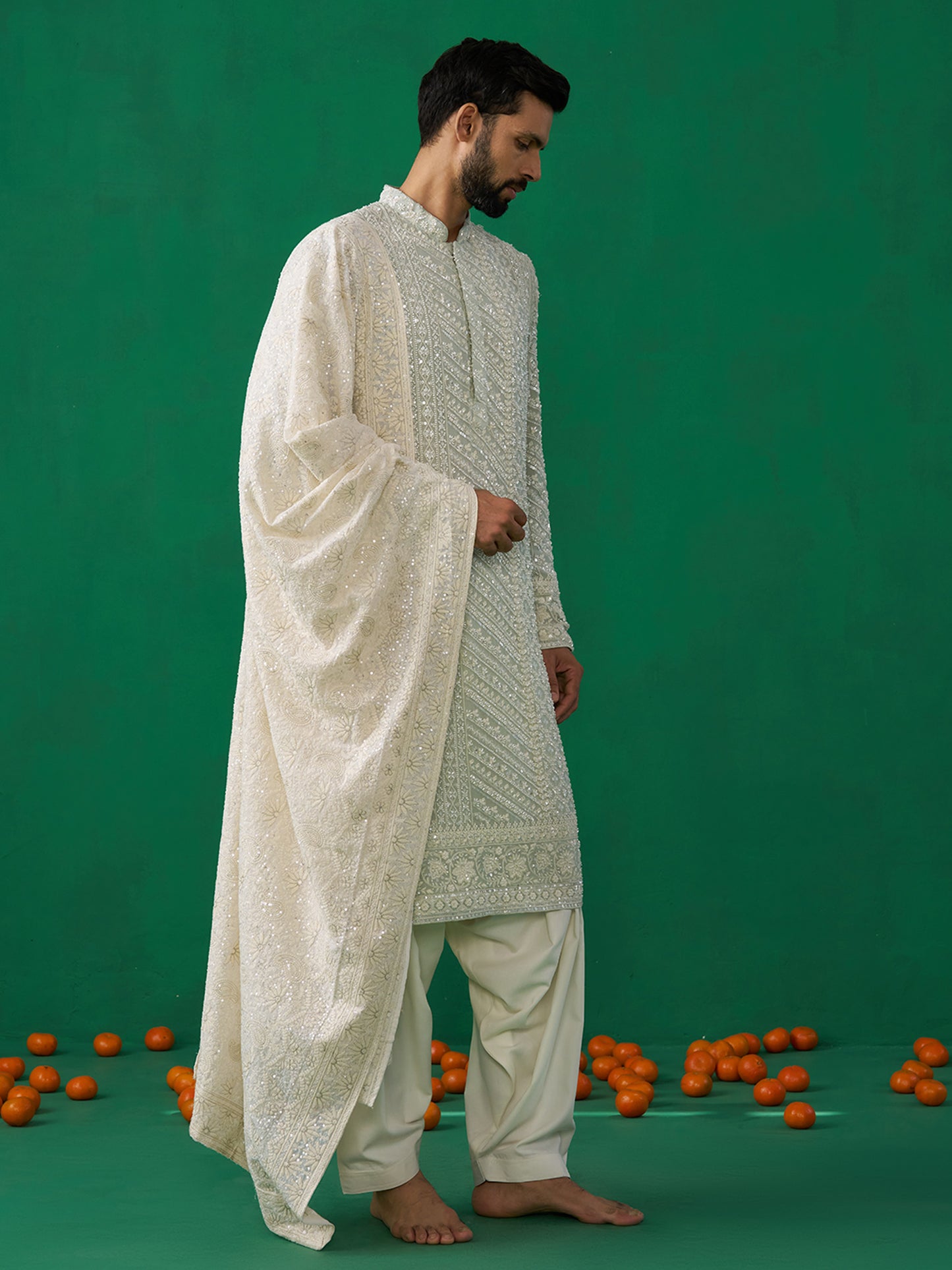 CUTDANA SKY KURTA SET