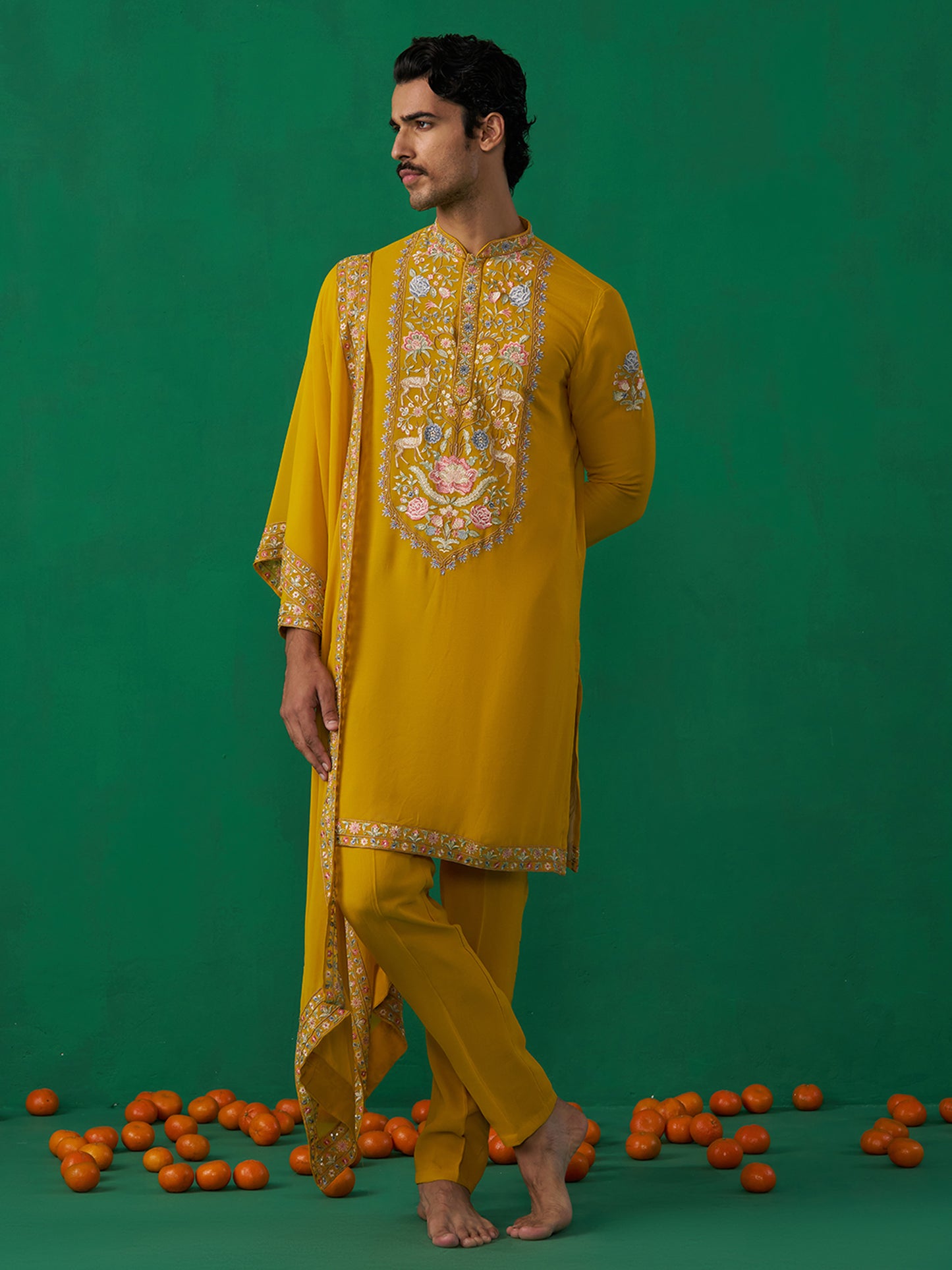 DEER HALDI KURTA SET