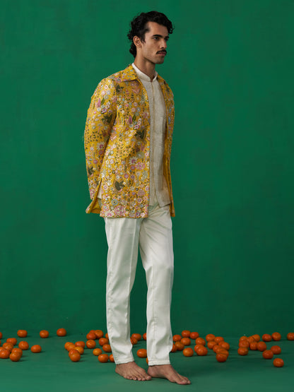 PHOOLPANKH HALDI JODHPURI SET