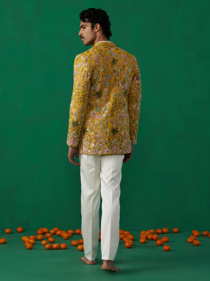 PHOOLPANKH HALDI JODHPURI SET