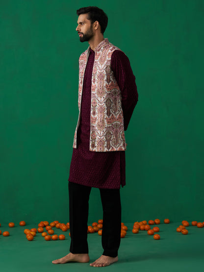 KASHMIRI MULTI KURTA JACKET SET