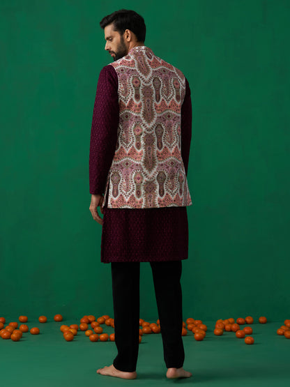 KASHMIRI MULTI KURTA JACKET SET