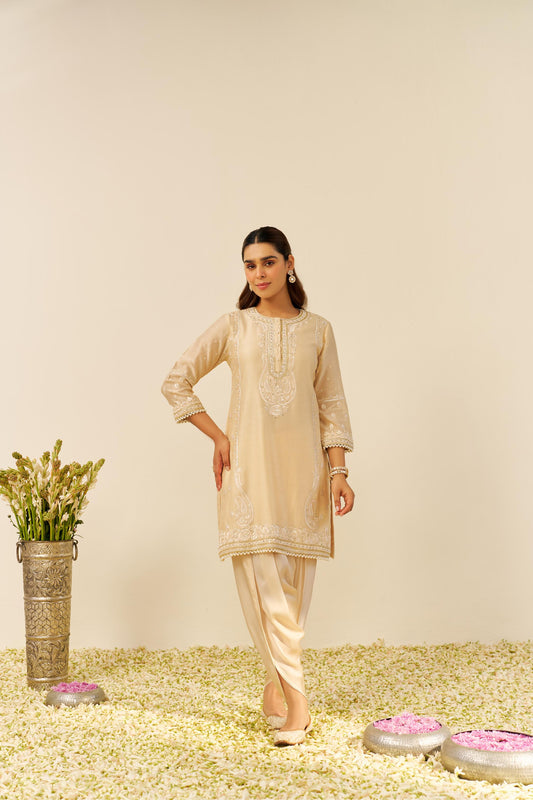 ZAHRA - SHORT KURTA WITH DHOTI