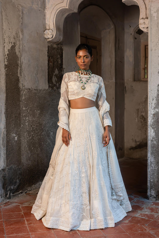 OFF WHITE LEHENGA SET