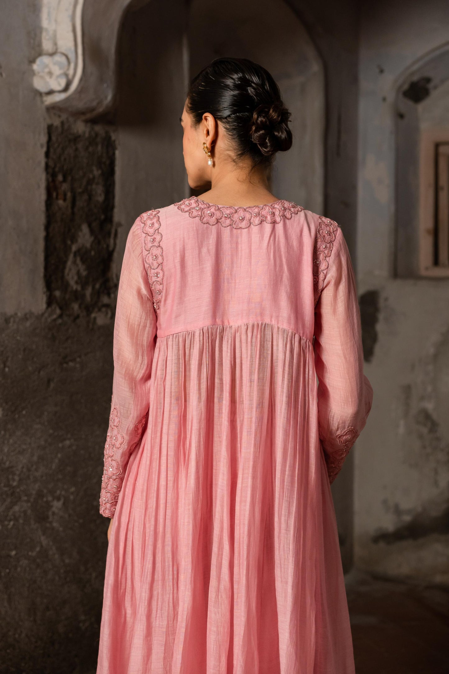 BABY PINK KURTA SET