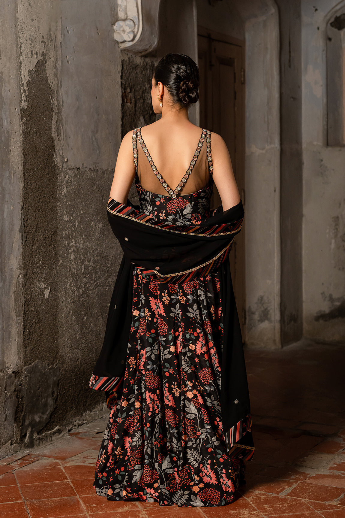 BLACK ANARKALI SET