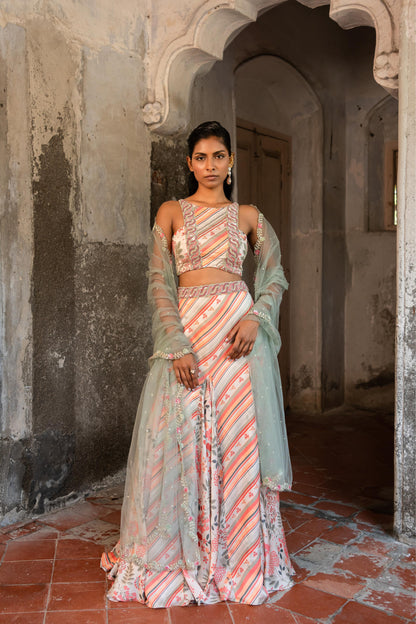 IVORY LEHENGA SET