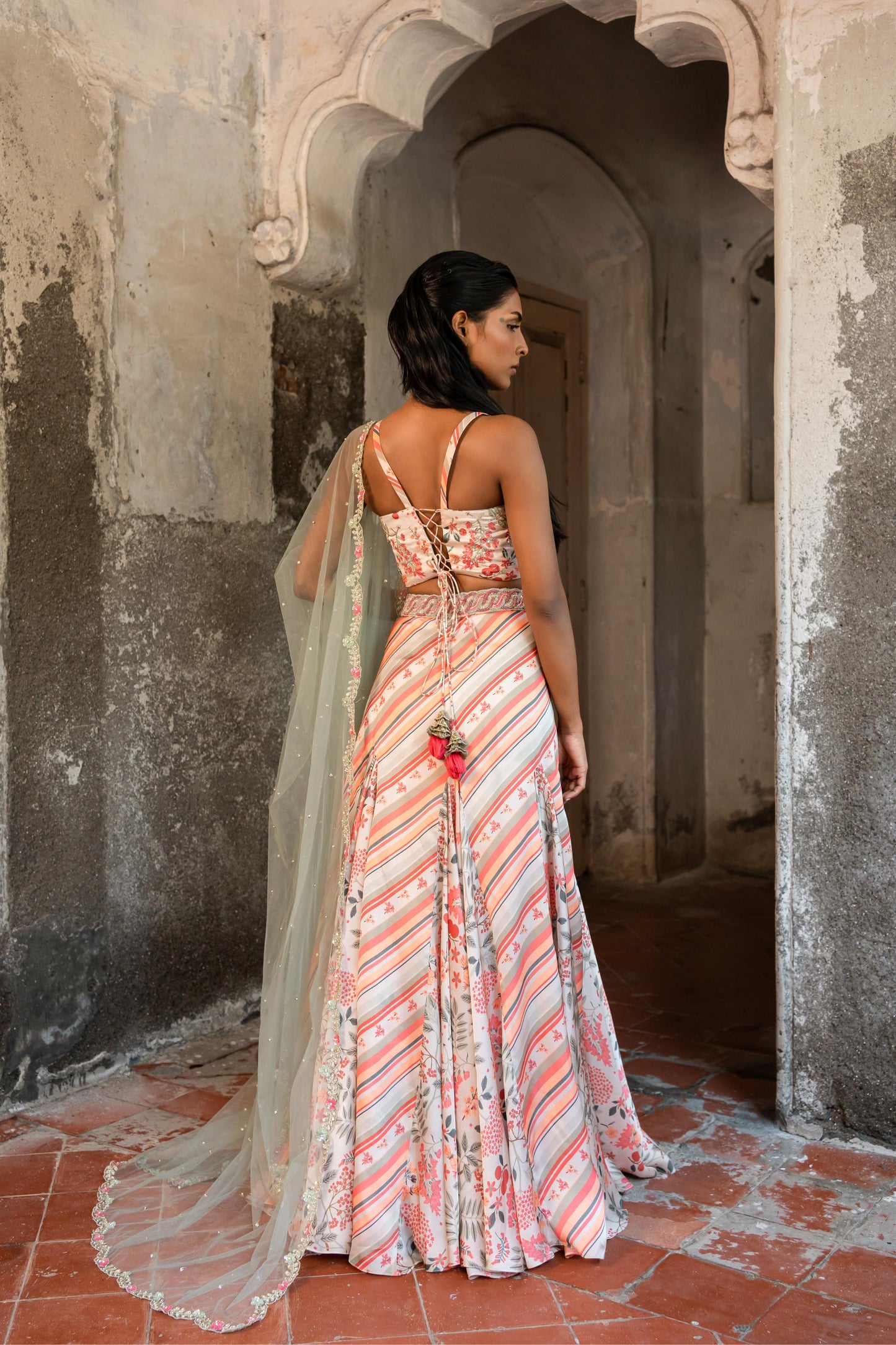 IVORY LEHENGA SET