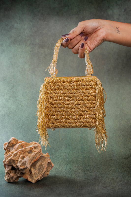 WEAVE FRINGE KASSE GOLD