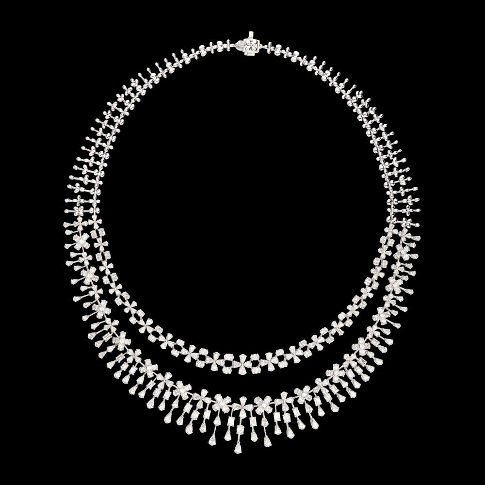 LAYERED DIAMOND NECKLACE