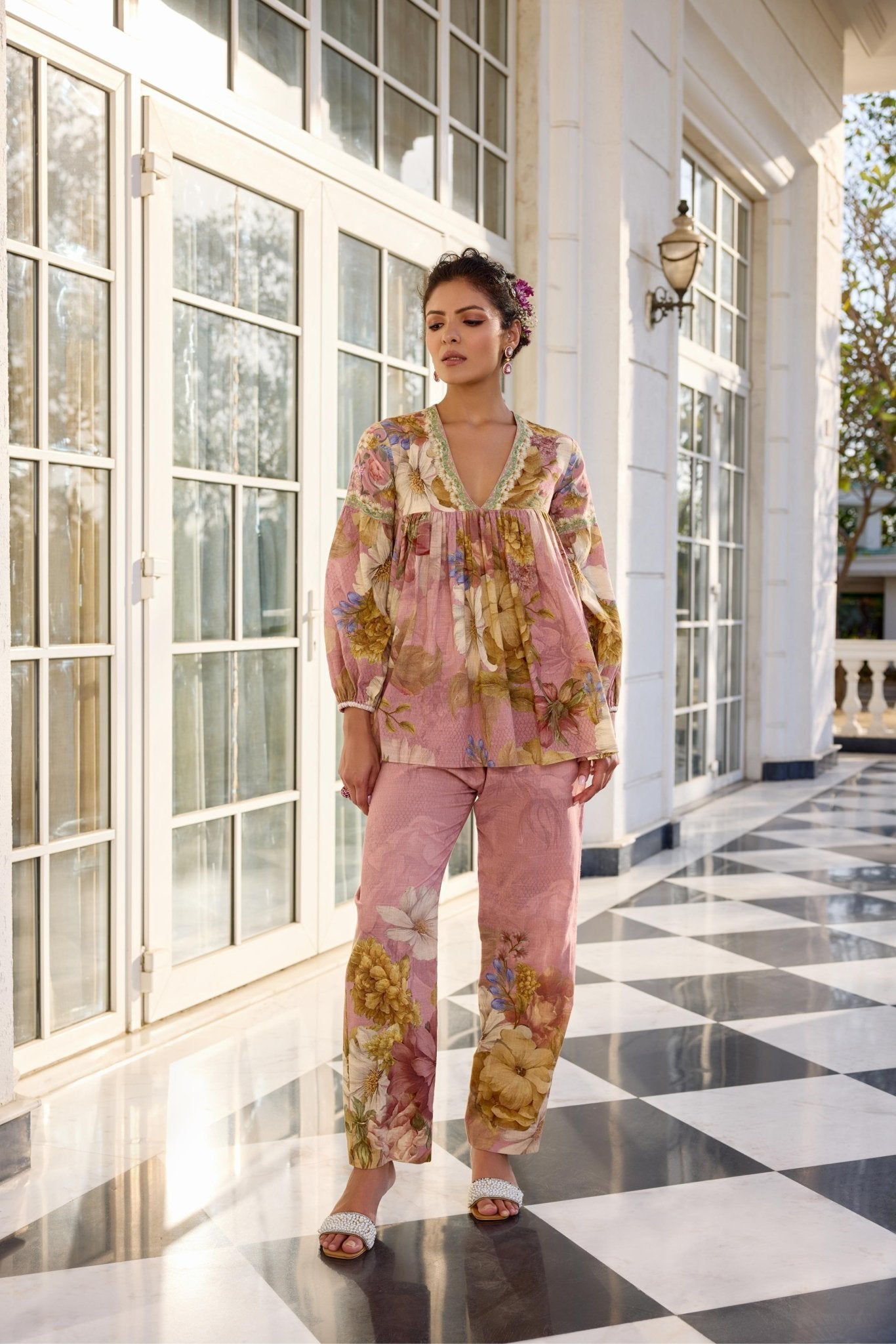 ANAISHA CO - ORD SET - White Maison de Couture