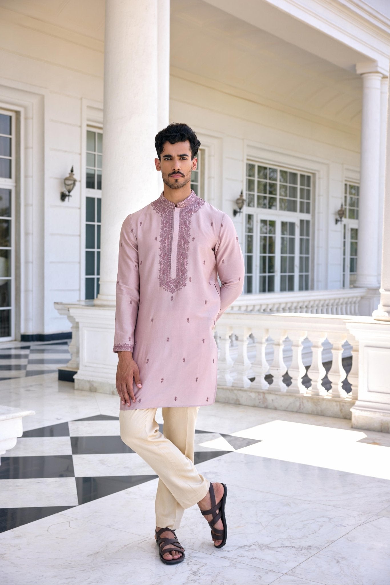 AYAAZ KURTA SET - White Maison de Couture