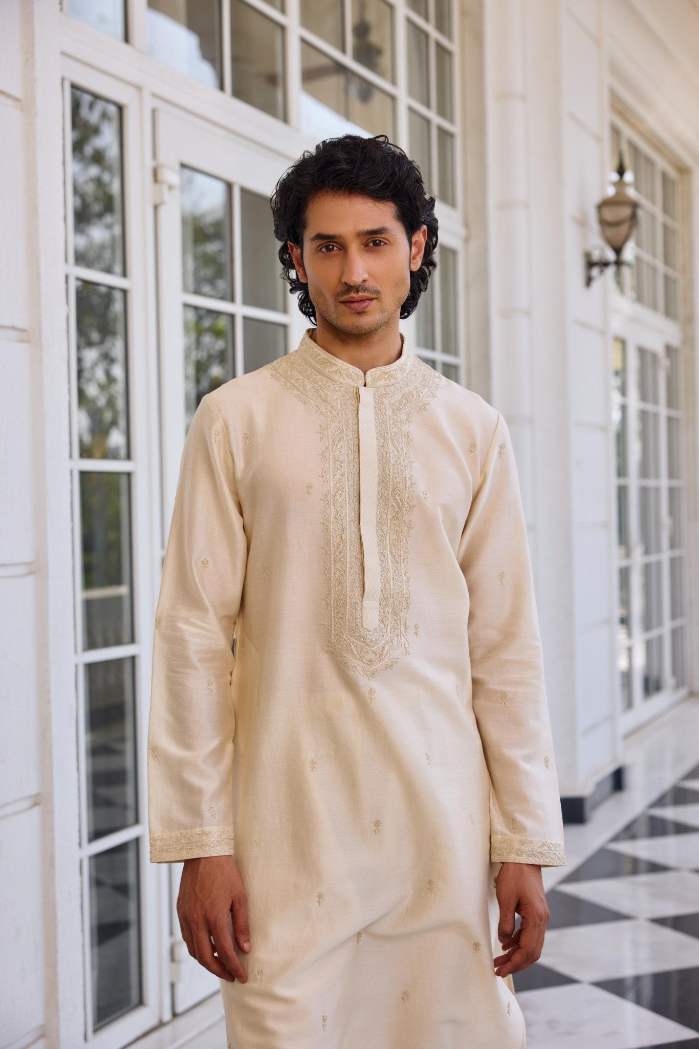AYAAZ KURTA SET - White Maison de Couture