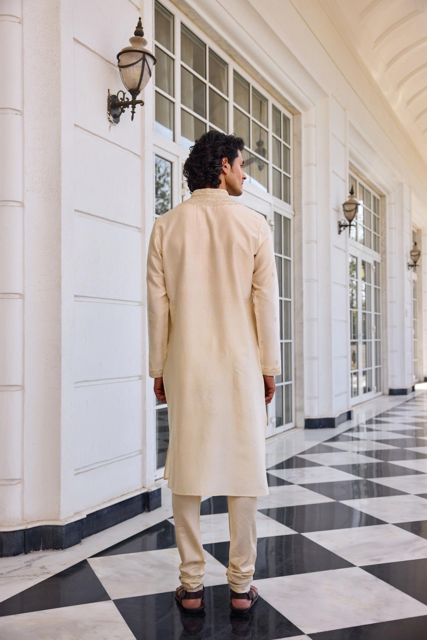 AYAAZ KURTA SET - White Maison de Couture
