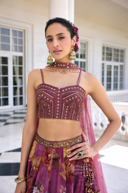 CYNTHIA LEHENGA SET - White Maison de Couture
