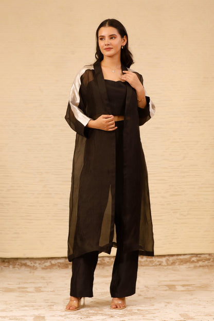 CHAMAK LONG COAT WITH COORDS