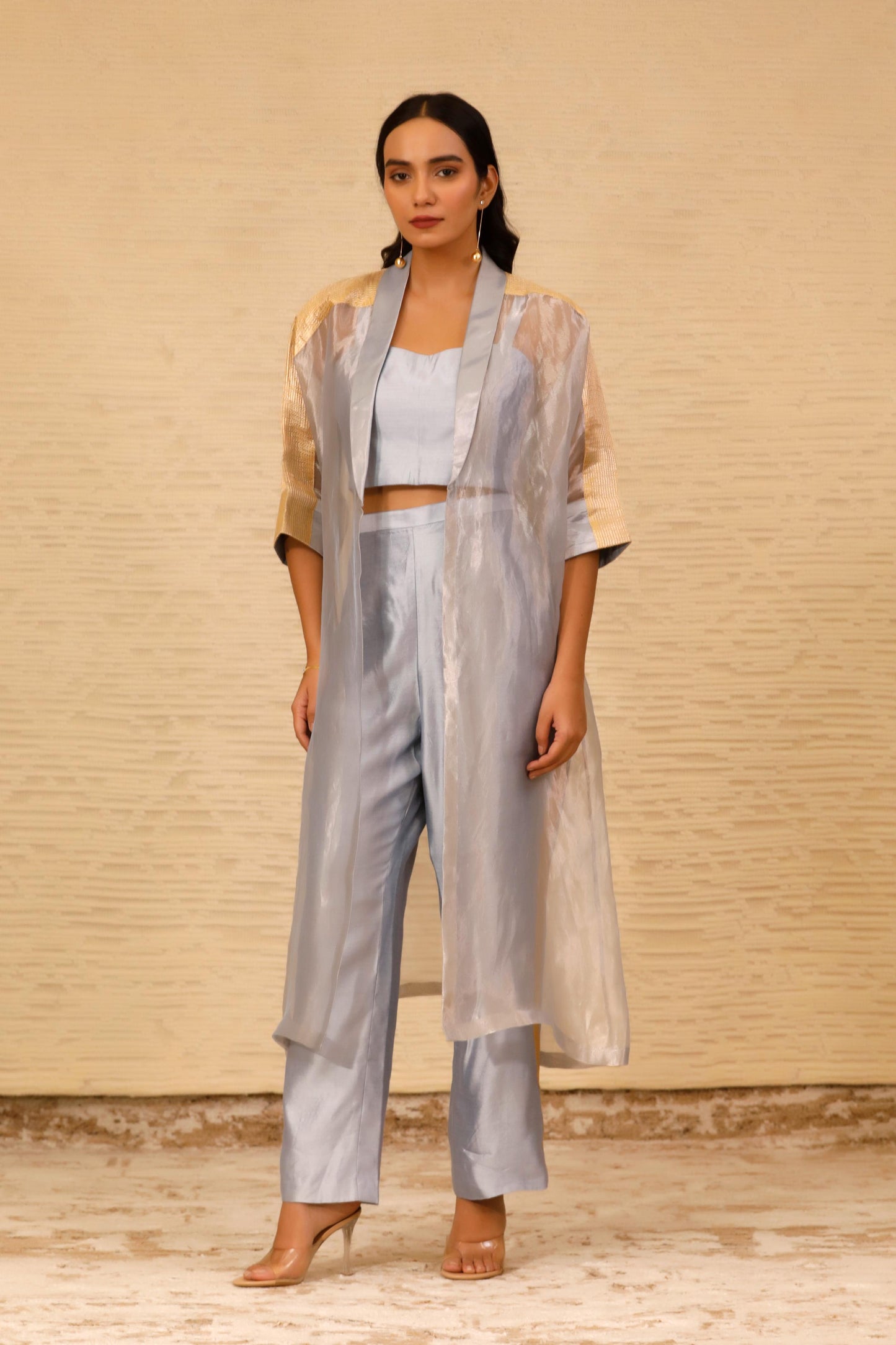 CHAMAK LONG COAT WITH COORDS