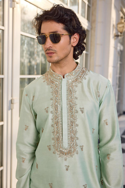 ESFHAN KURTA SET - White Maison de Couture