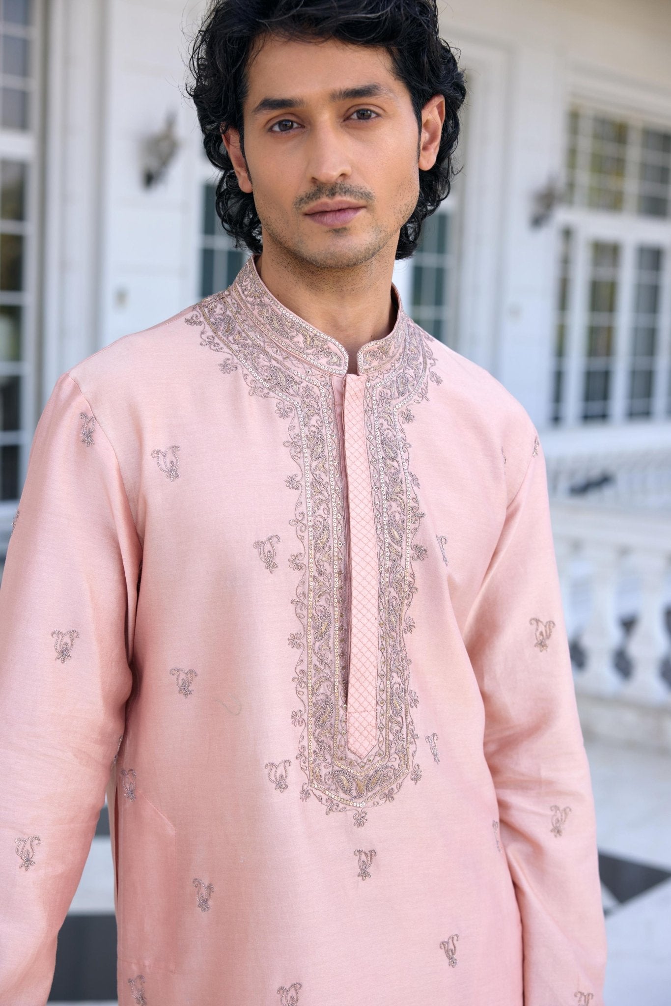 ESFHAN KURTA SET - White Maison de Couture