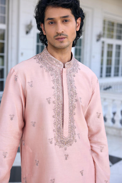 ESFHAN KURTA SET - White Maison de Couture
