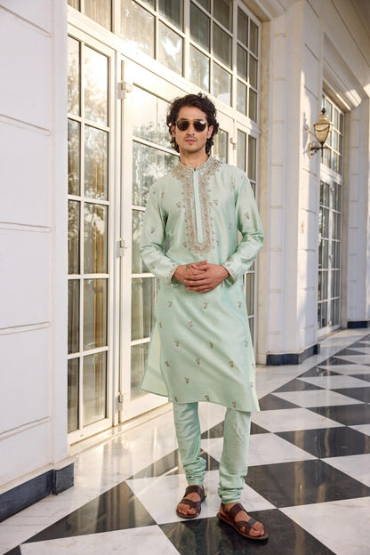 ESFHAN KURTA SET - White Maison de Couture