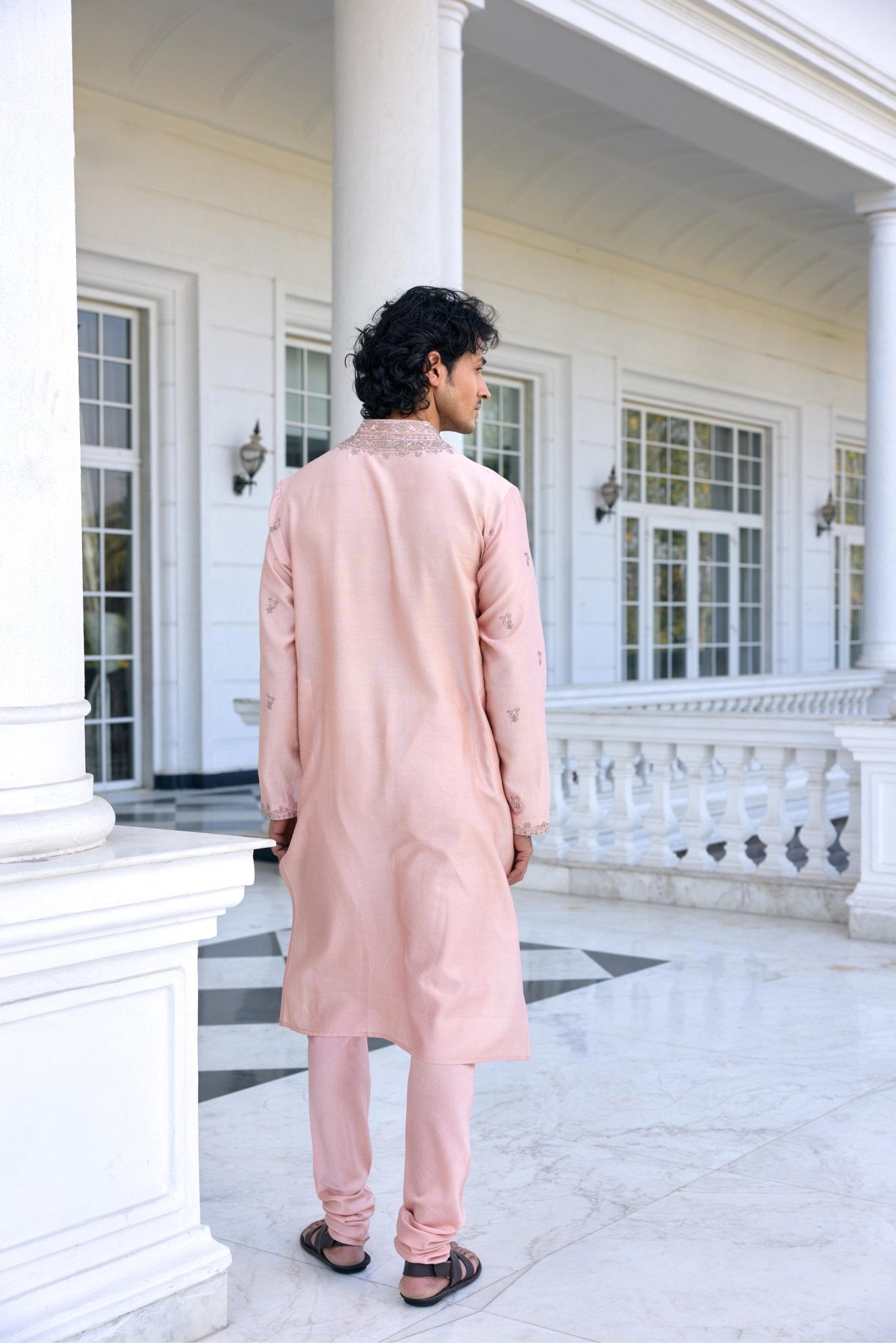 ESFHAN KURTA SET - White Maison de Couture