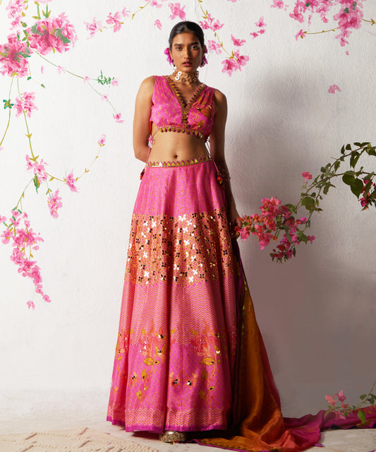 PINK LEHENGA SET