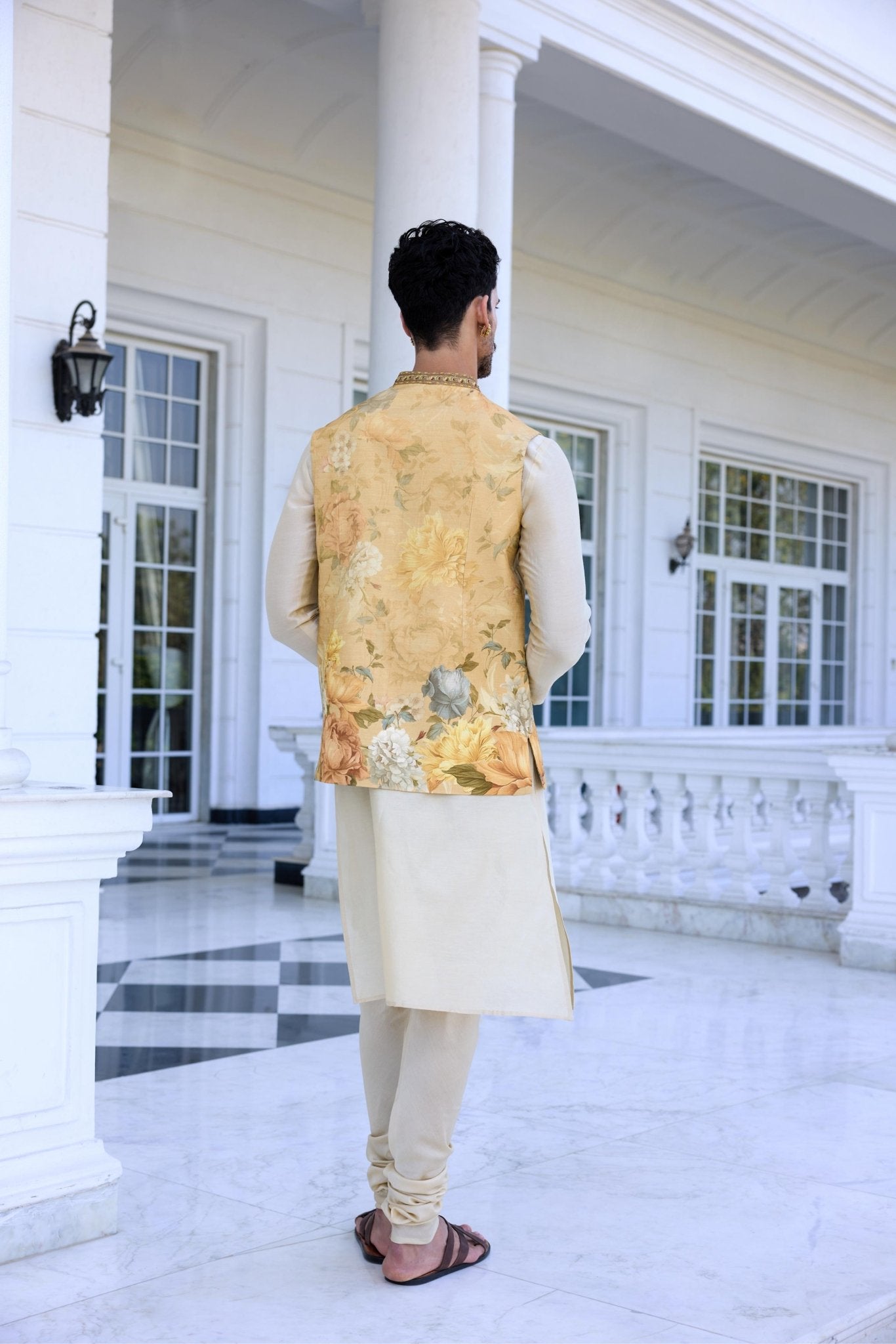IMTYAAZ BANDI SET - White Maison de Couture