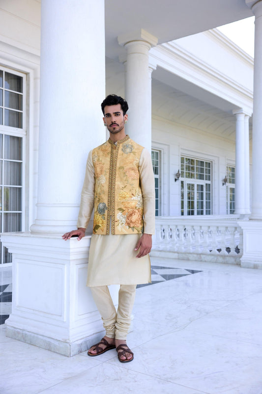 IMTYAAZ BANDI SET - White Maison de Couture