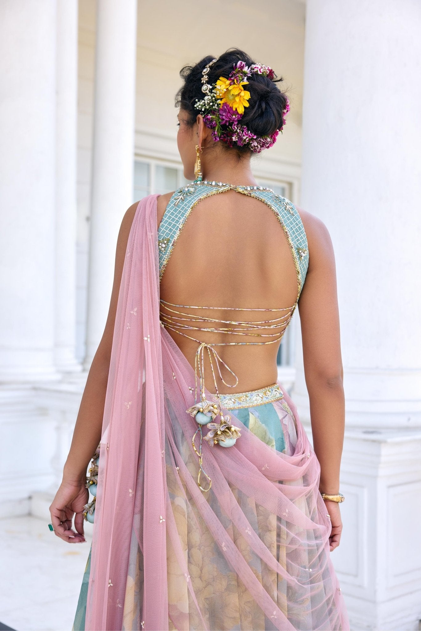 JULIETTE LEHENGA SET - White Maison de Couture