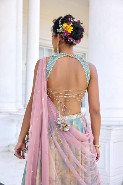 JULIETTE LEHENGA SET - White Maison de Couture