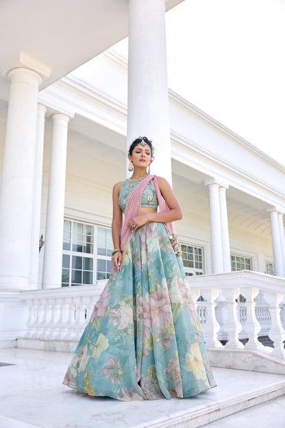 JULIETTE LEHENGA SET - White Maison de Couture