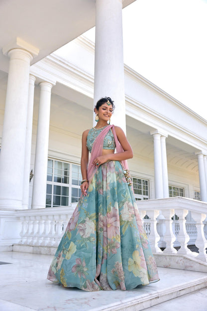 JULIETTE LEHENGA SET - White Maison de Couture