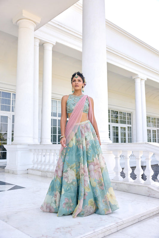 JULIETTE LEHENGA SET - White Maison de Couture